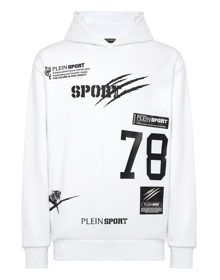 Толстовка с капюшоном Plein Sport Sweatshirt, белый 
Толстовка с капюшоном Plein Sport Sweatshirt, белый