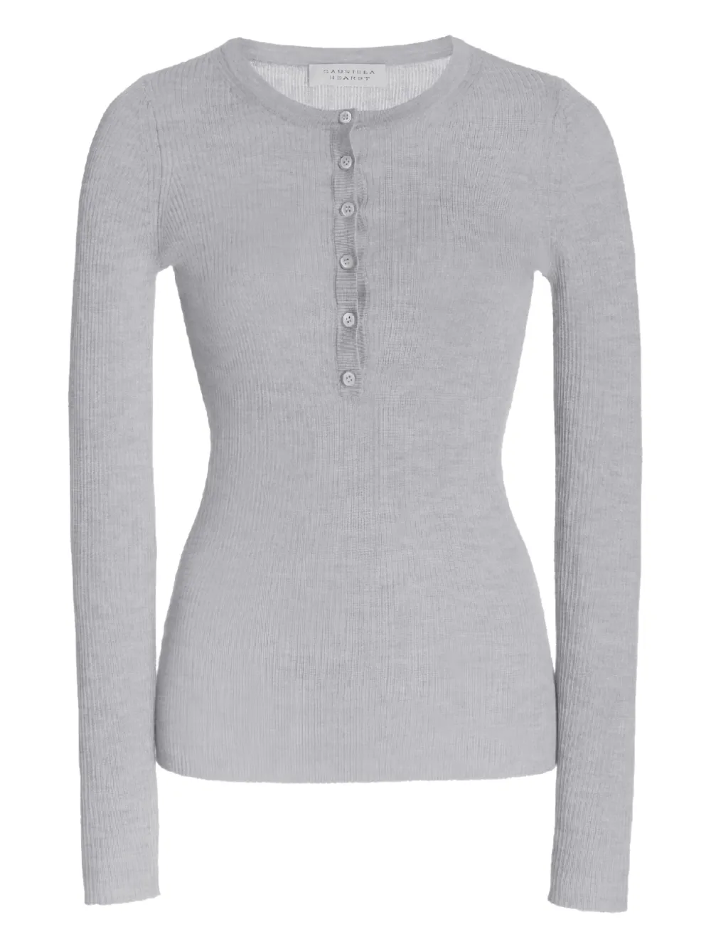 Трикотажная футболка Henley Julian в рубчик Gabriela Hearst, серый
Трикотажная футболка Henley Julian в рубчик Gabriela Hearst, серый