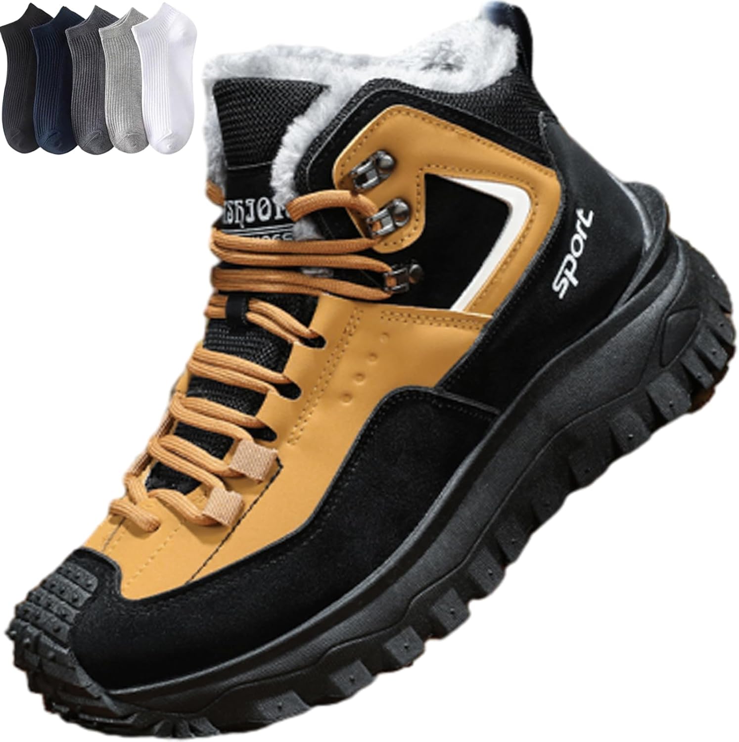 Походные ботинки, ботинки, зимние ботинки для мужчин, водонепроницаемые, с противоскользящей подошвой, поддержкой свода стопы и широким носком, кроссовки для ежедневных прогулок и активного отдыха на улице Generic, коричневый
Походные ботинки, ботинки, зимние ботинки для мужчин, водонепроницаемые, с противоскользящей подошвой, поддержкой свода стопы и широким носком, кроссовки для ежедневных прогулок и активного отдыха на улице Generic, коричневый