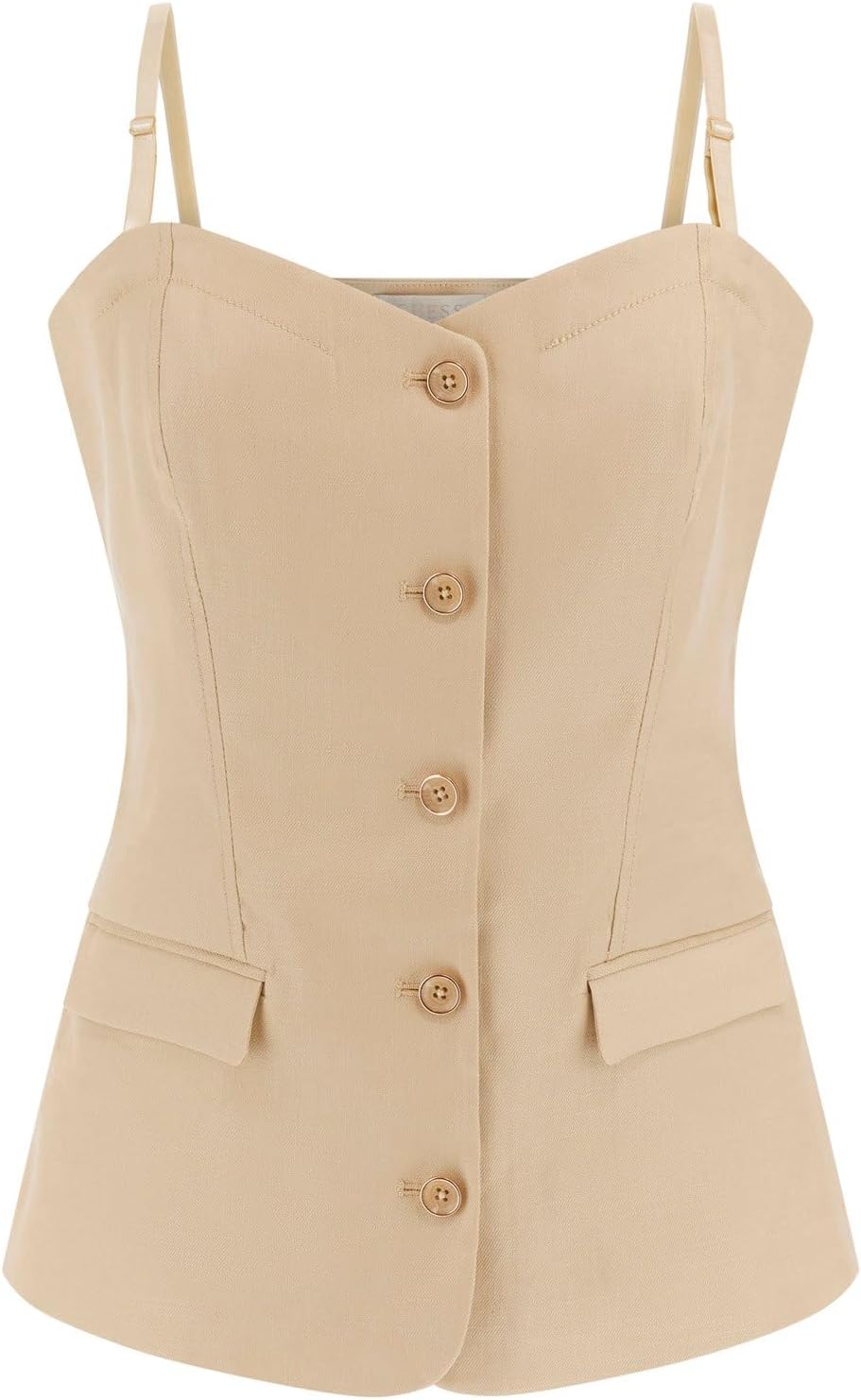 Женский корсет-топ Isabeau Eco без рукавов GUESS, Foamy Taupe
Женский корсет-топ Isabeau Eco без рукавов GUESS, Foamy Taupe