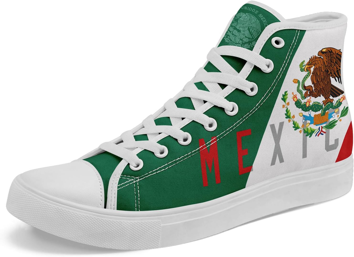 Высокие кеды на шнуровке AWSOLE с флагом Мексики для мужчин и женщин, унисекс, стильные дышащие кроссовки с черепами, модная обувь на плоской подошве, белый/красный/зеленый
Высокие кеды на шнуровке AWSOLE с флагом Мексики для мужчин и женщин, унисекс, стильные дышащие кроссовки с черепами, модная обувь на плоской подошве, белый/красный/зеленый
