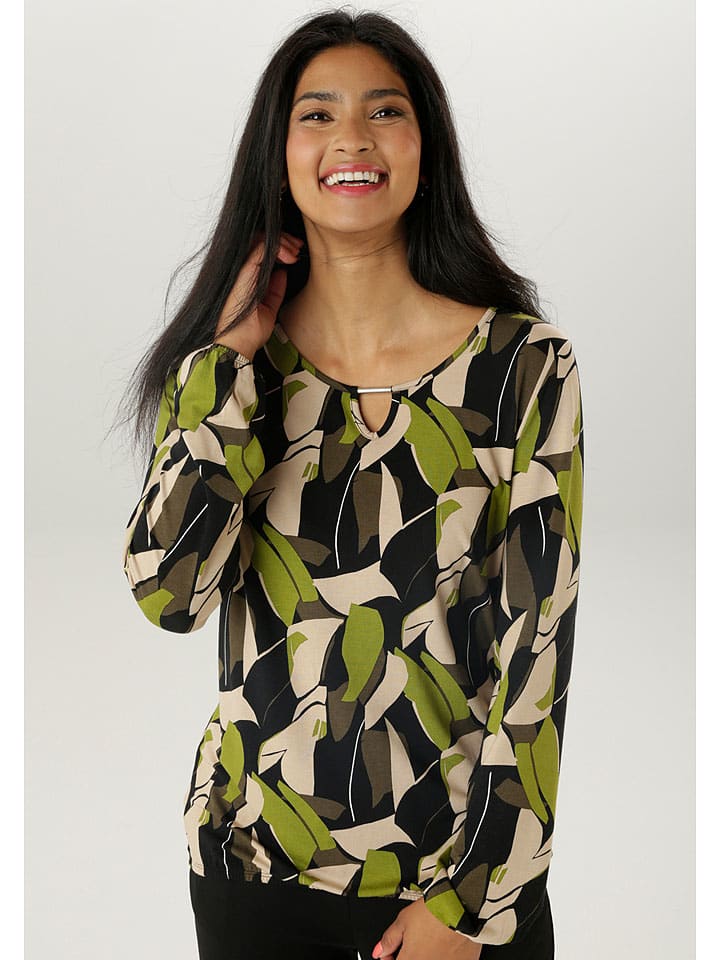 Блузка Aniston, черный/зеленый
Блузка Aniston, черный/зеленый