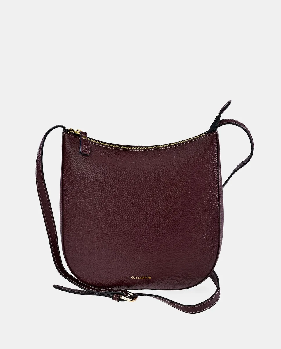 Кожаная сумка через плечо с задним карманом Guy Laroche, бордовый
Кожаная сумка через плечо с задним карманом Guy Laroche, бордовый