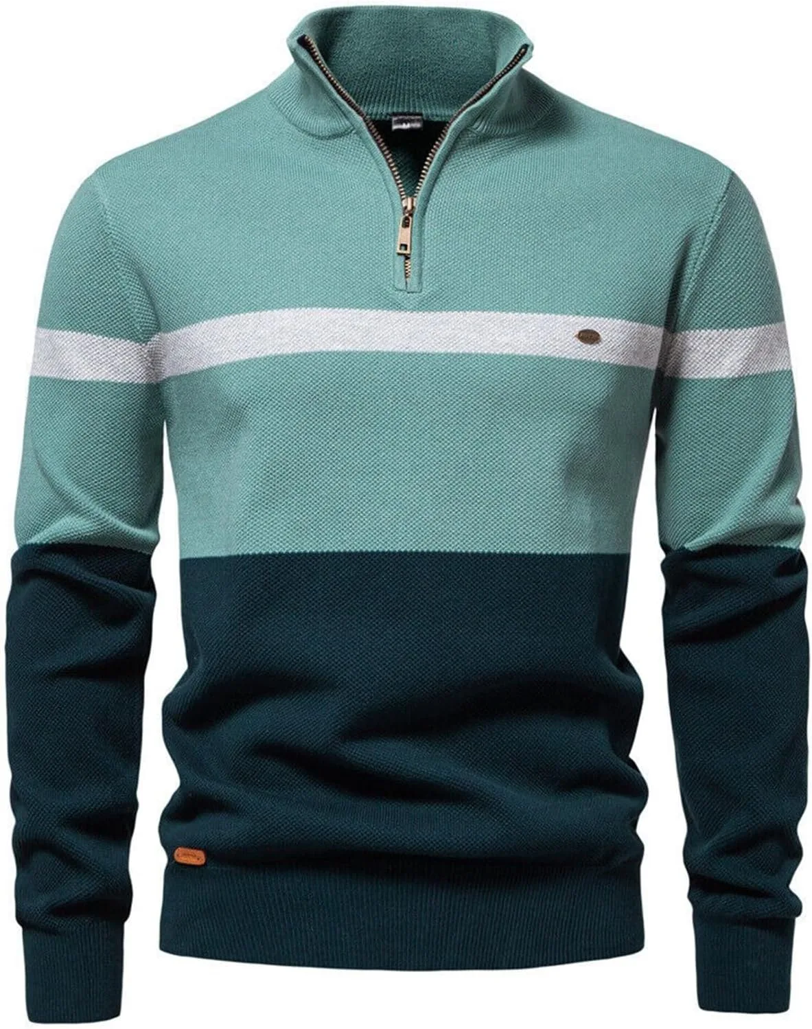 Мужской свитер с воротником-поло и молнией на четверть Abborora
Мужской свитер с воротником-поло и молнией на четверть Abborora
