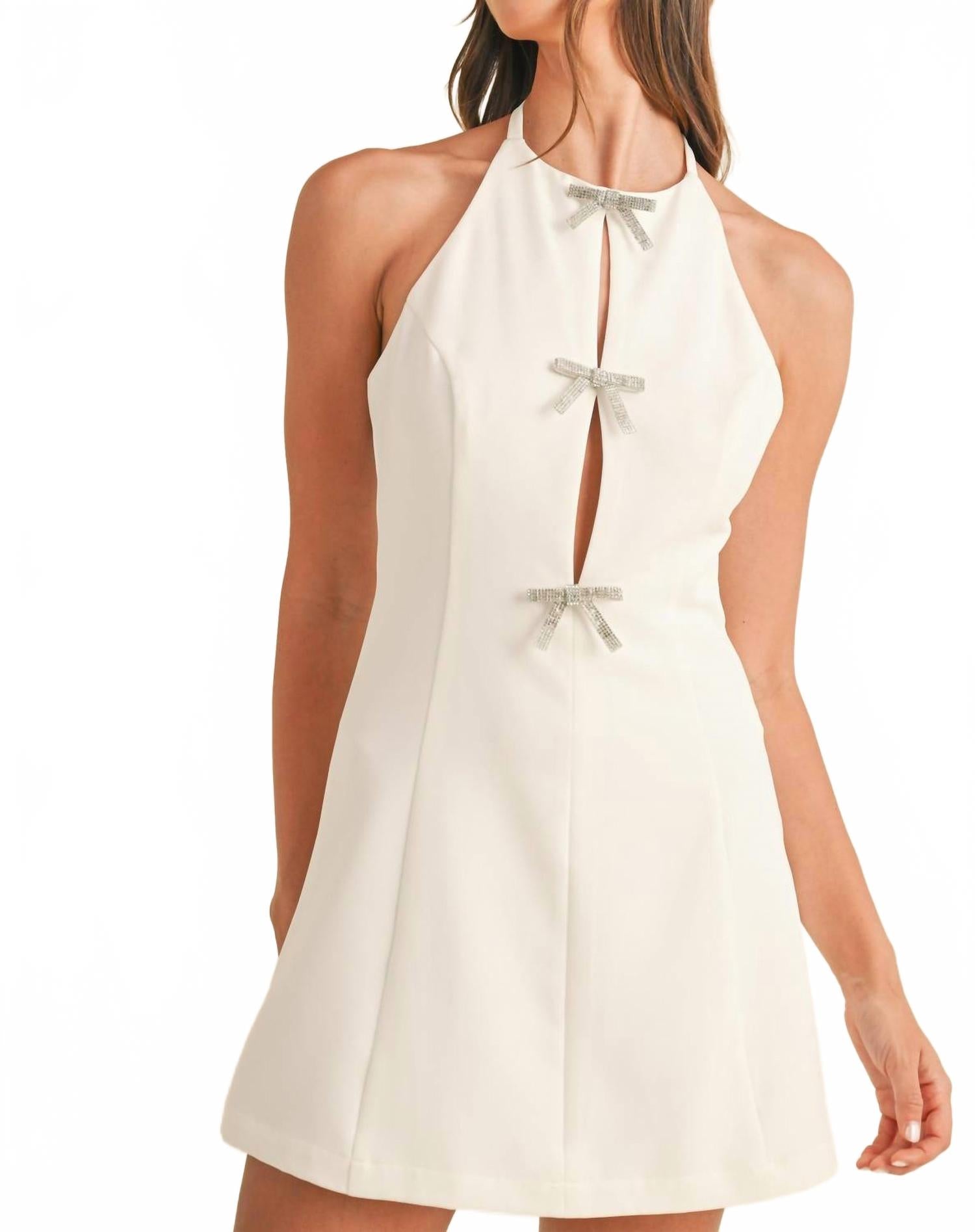 Мини-платье Colette в белом цвете MABLE 
Мини-платье Colette в белом цвете MABLE