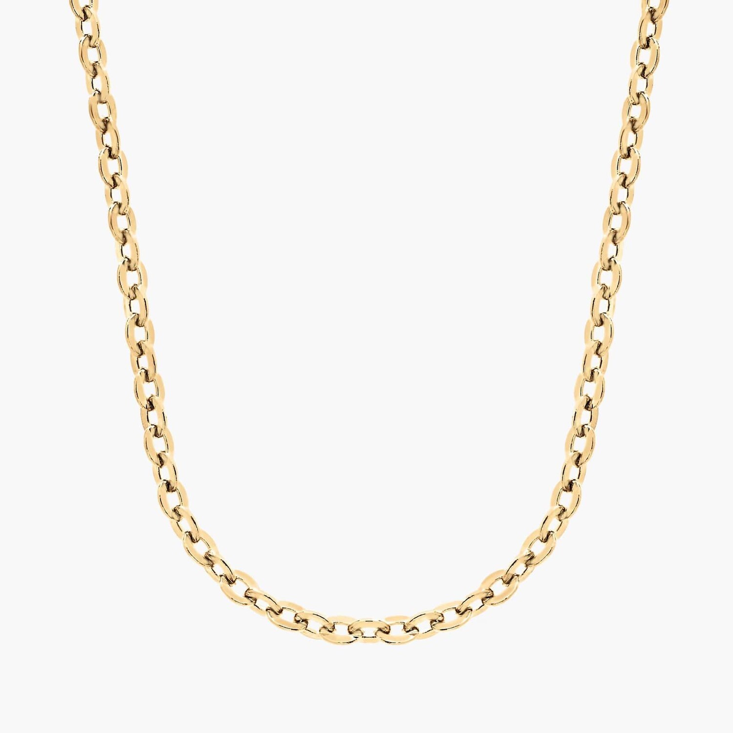 20-дюймовая кабельная цепь из 14-каратного желтого золота (1,15 мм) Blue Nile