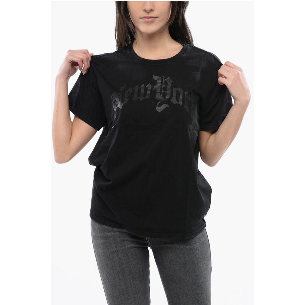 Футболка с круглым вырезом и принтом «Нью-Йорк» Ton sur Ton R13, Black
Футболка с круглым вырезом и принтом «Нью-Йорк» Ton sur Ton R13, Black