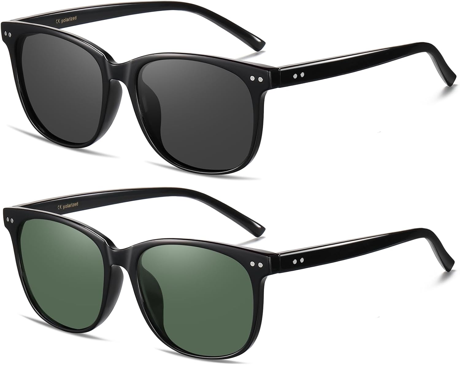 Женские поляризованные солнцезащитные очки HAOLOTA, классические круглые солнцезащитные очки для вождения, рыбалки, легкие, с защитой от УФ-излучения UV400, A06 2pcs Black/Grey + Black/Lightgreen
Женские поляризованные солнцезащитные очки HAOLOTA, классические круглые солнцезащитные очки для вождения, рыбалки, легкие, с защитой от УФ-излучения UV400, A06 2pcs Black/Grey + Black/Lightgreen