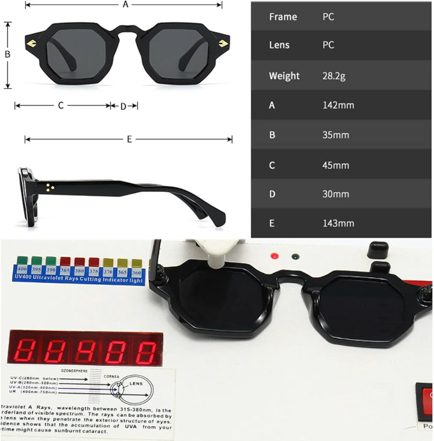 Ретро-солнцезащитные очки Polygon для женщин с заклепками, градиентные солнцезащитные очки UV400 для мужчин, панк-солнцезащитные очки VVTWSSW, Black Grey Tea
Ретро-солнцезащитные очки Polygon для женщин с заклепками, градиентные солнцезащитные очки UV400 для мужчин, панк-солнцезащитные очки VVTWSSW, Black Grey Tea