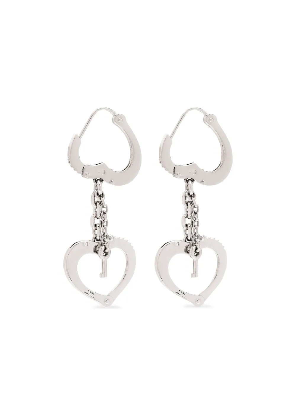 Серьги-каффы в форме сердца Marc Jacobs, серебряный
Серьги-каффы в форме сердца Marc Jacobs, серебряный