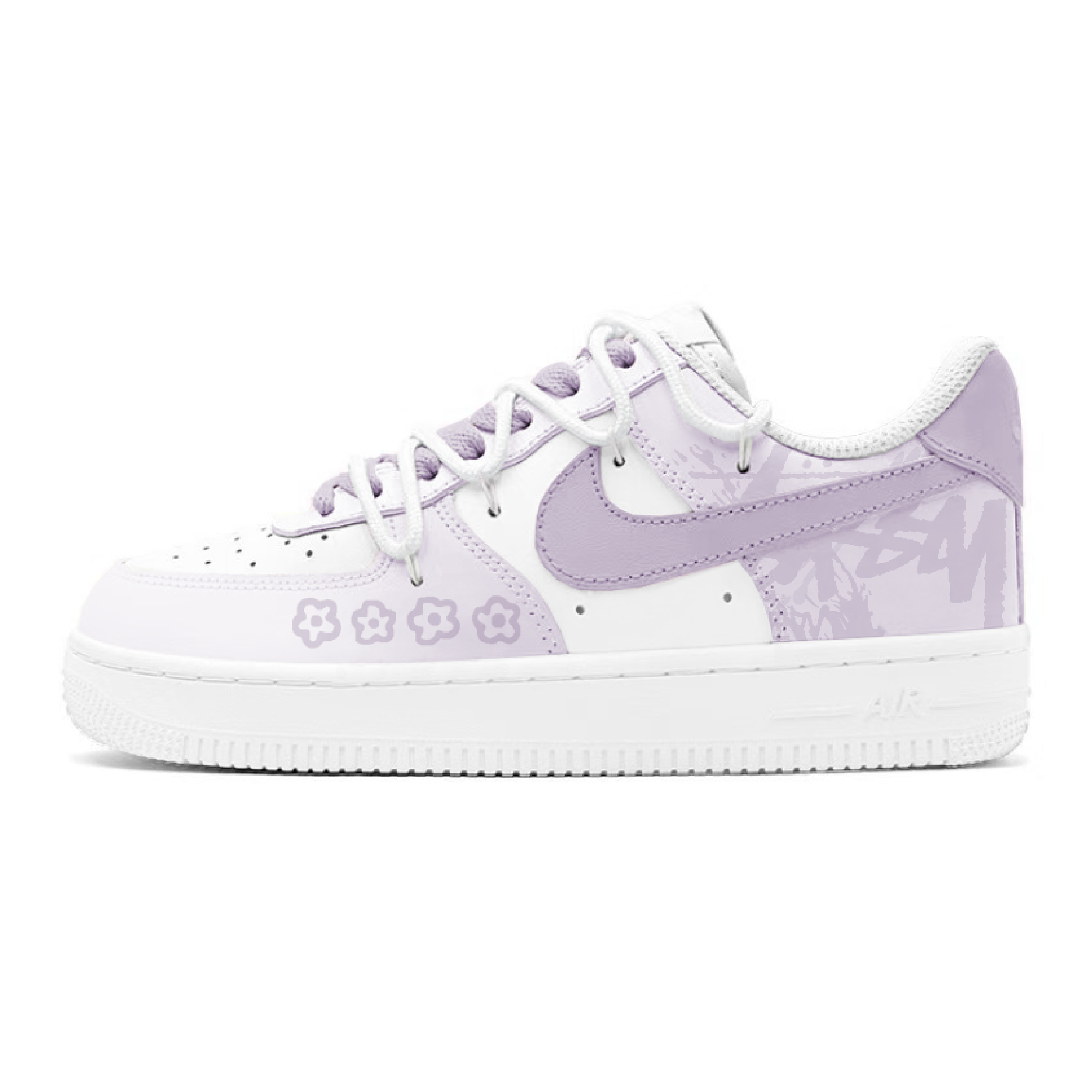 Детские кроссовки для скейтбординга Air Force 1 для начальной школы Nike, белый/фиолетовый 
Детские кроссовки для скейтбординга Air Force 1 для начальной школы Nike, белый/фиолетовый