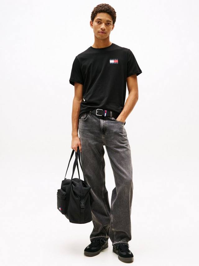 Хлопчатобумажная футболка slim fit с флагом Tommy Hilfiger, черный
Хлопчатобумажная футболка slim fit с флагом Tommy Hilfiger, черный