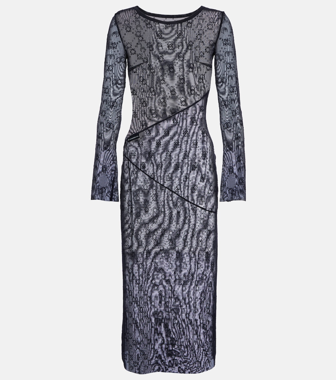 Платье миди из сетки Moonogram Marine Serre, Black On Black
Платье миди из сетки Moonogram Marine Serre, Black On Black