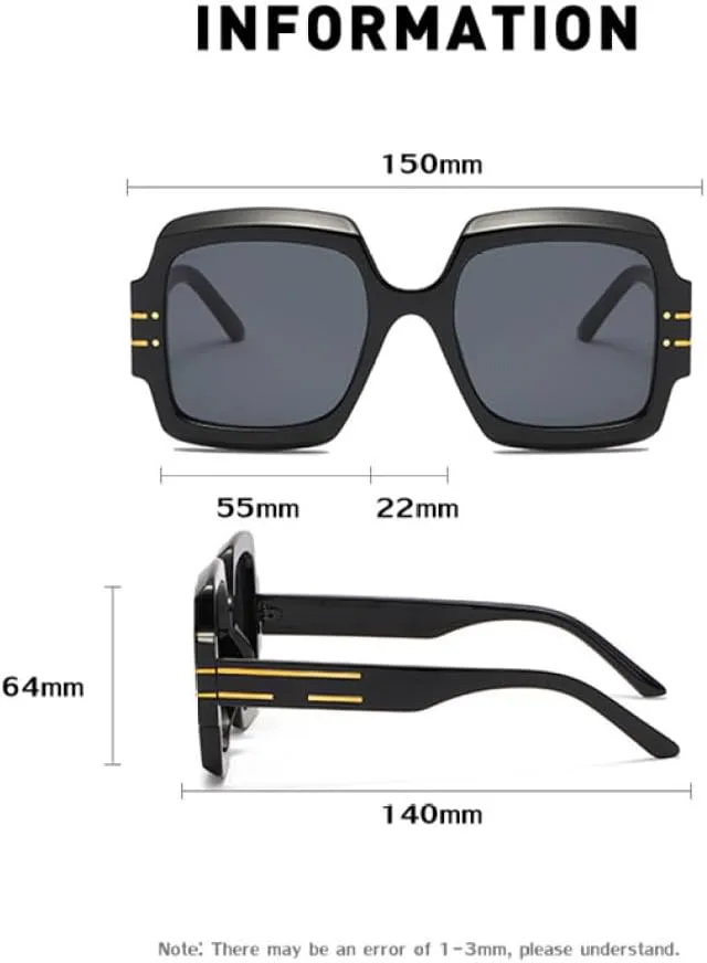 Солнцезащитные очки LVTFCO для женщин, винтажные, увеличенного размера, черные, с градиентным переходом цвета, защита от ультрафиолета UV400, Wtyj106 Black
Солнцезащитные очки LVTFCO для женщин, винтажные, увеличенного размера, черные, с градиентным переходом цвета, защита от ультрафиолета UV400, Wtyj106 Black