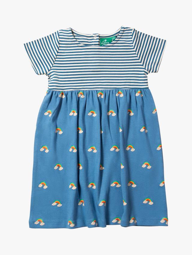 Детское радужное летнее платье из чистого органического хлопка Little Green Radicals, синий/разноцветный
Детское радужное летнее платье из чистого органического хлопка Little Green Radicals, синий/разноцветный