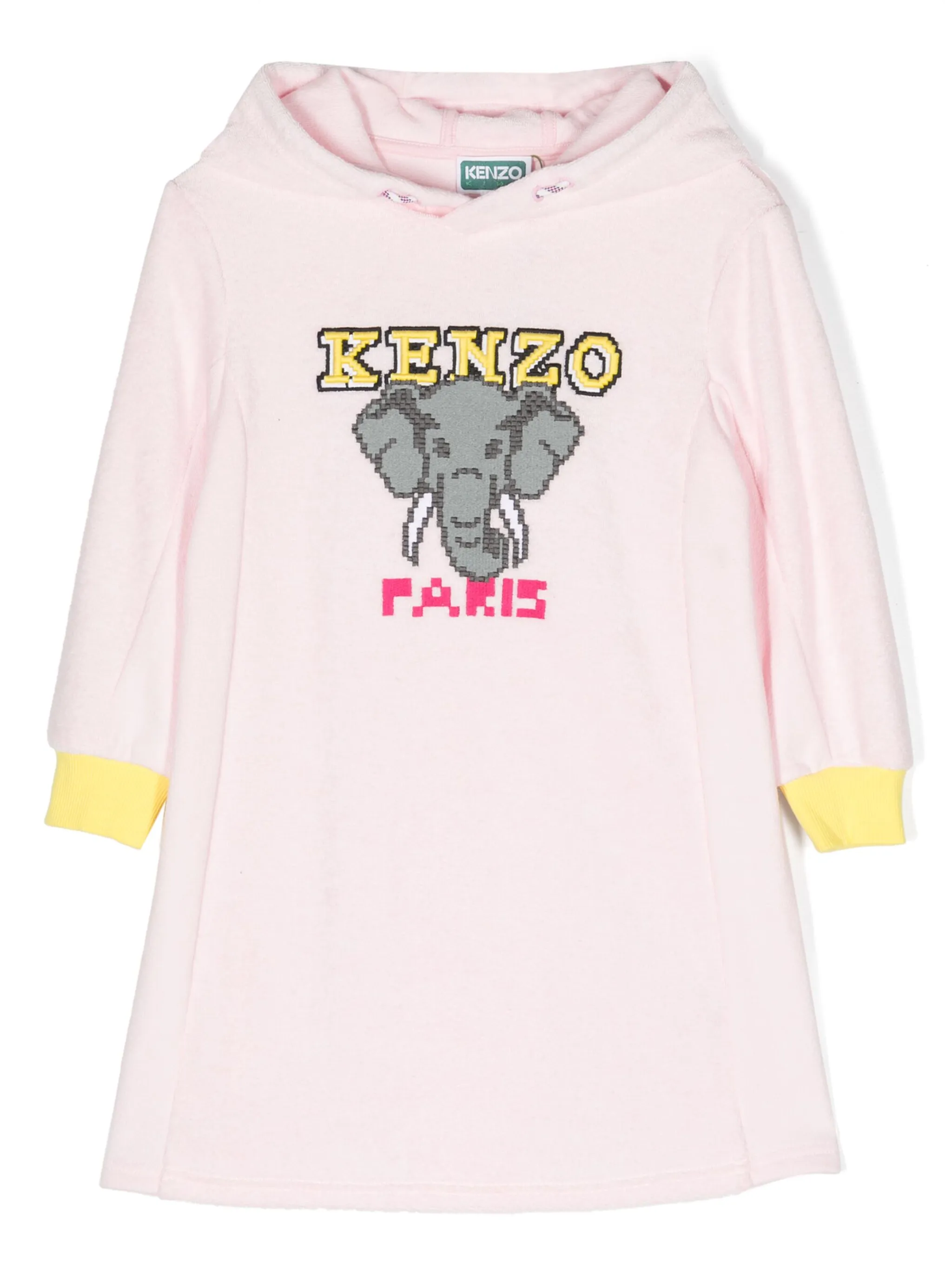 Платье с капюшоном и графичным принтом Kenzo Kids, розовый
Платье с капюшоном и графичным принтом Kenzo Kids, розовый