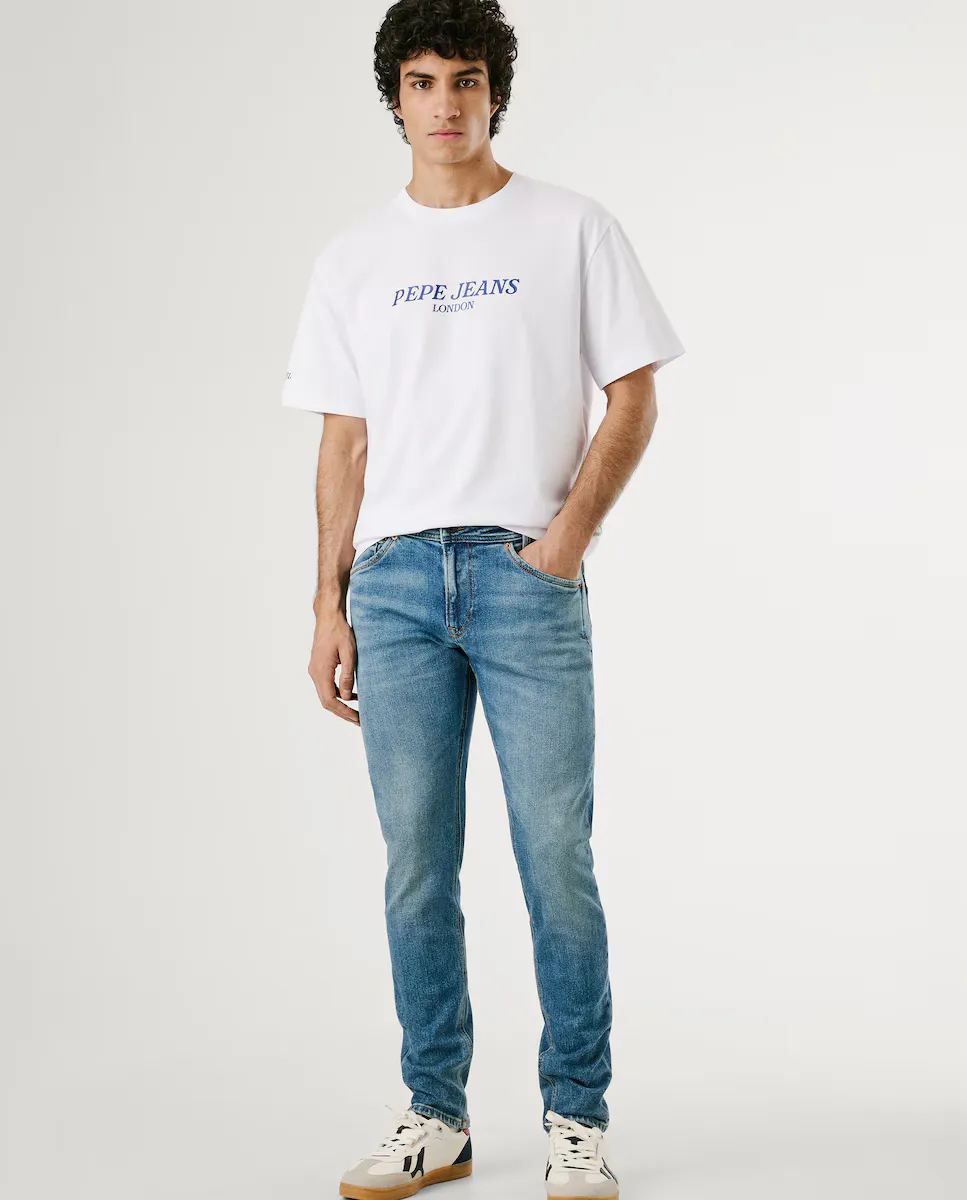 Мужские джинсы Vaquero Spike fit с сужением и эффектом поношенности Pepe Jeans, синий
Мужские джинсы Vaquero Spike fit с сужением и эффектом поношенности Pepe Jeans, синий