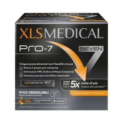 XL-S Xls Medical Pro 7 Добавка для снижения веса, 90 растворимых палочек 
XL-S Xls Medical Pro 7 Добавка для снижения веса, 90 растворимых палочек