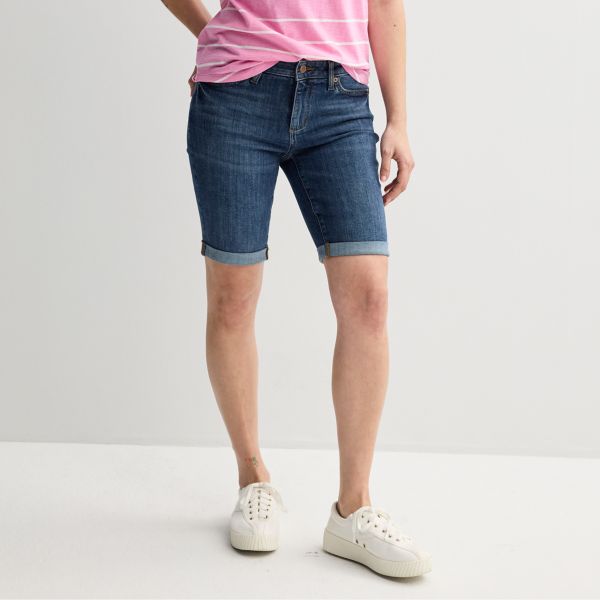 Укороченные джинсовые бермуды с отворотом Sonoma Goods For Life, цвет dark wash
Укороченные джинсовые бермуды с отворотом Sonoma Goods For Life, цвет dark wash