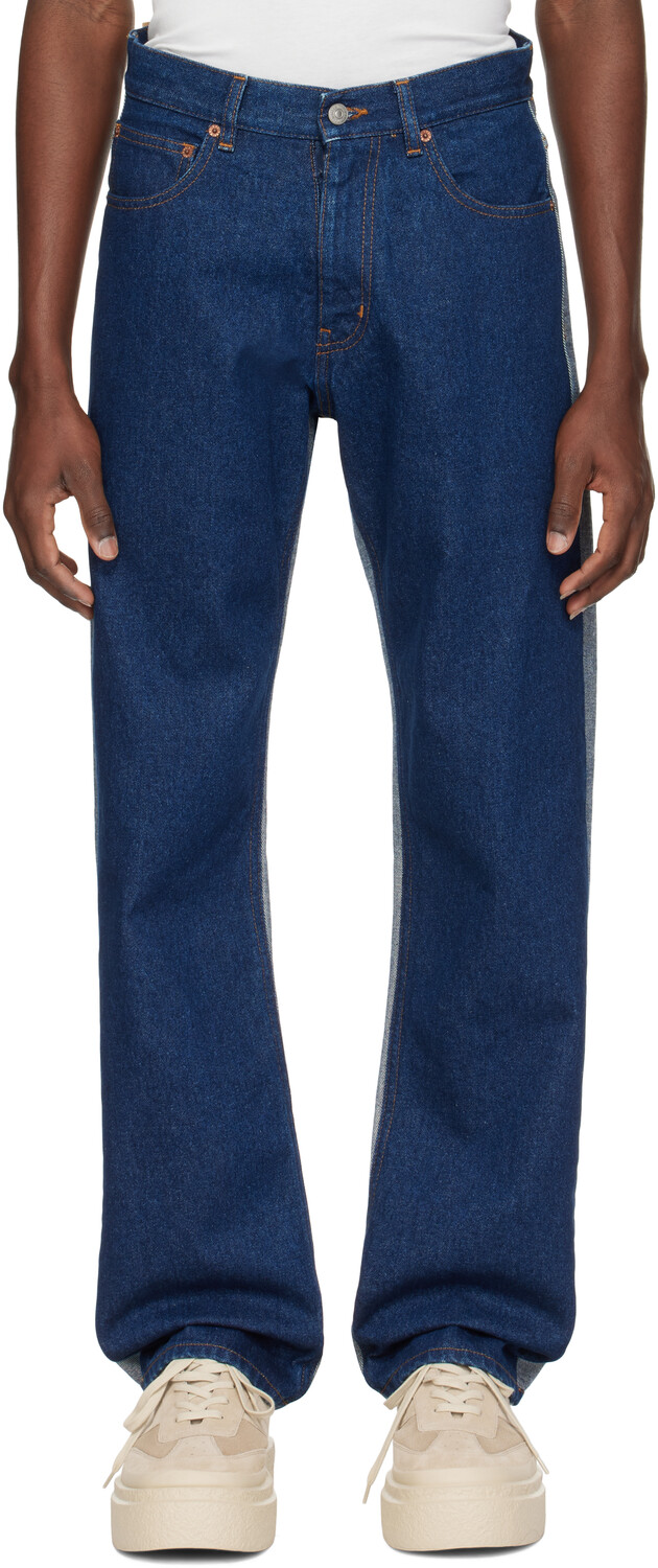 Темно-синие джинсы с пятью карманами MM6 Maison Margiela
Темно-синие джинсы с пятью карманами MM6 Maison Margiela