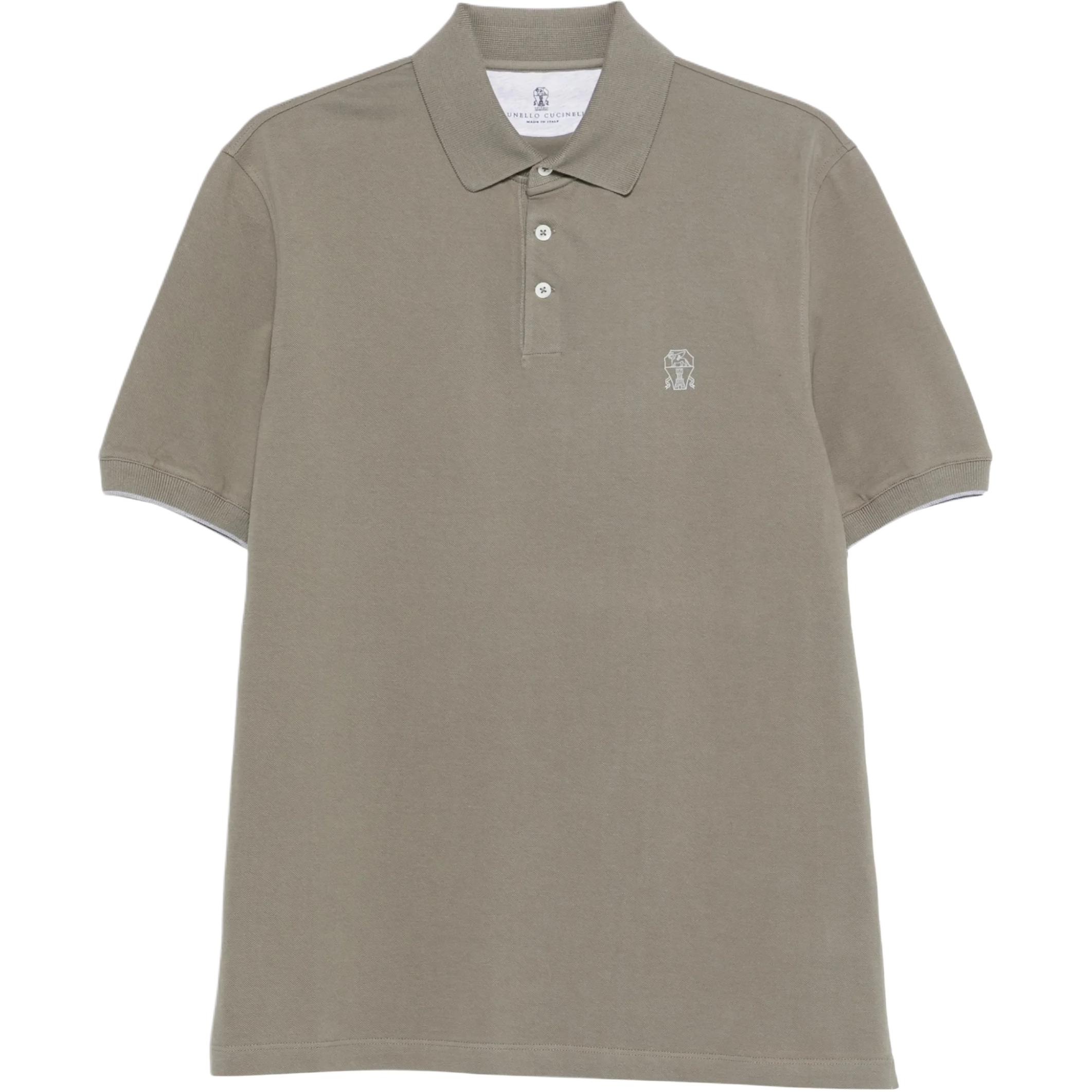 Вышитая поло Brunello Cucinelli, зеленый
Вышитая поло Brunello Cucinelli, зеленый