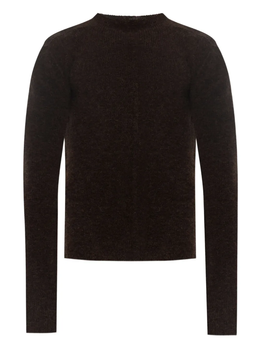 Шерстяной свитер с высоким воротником Rick Owens, черный
Шерстяной свитер с высоким воротником Rick Owens, черный