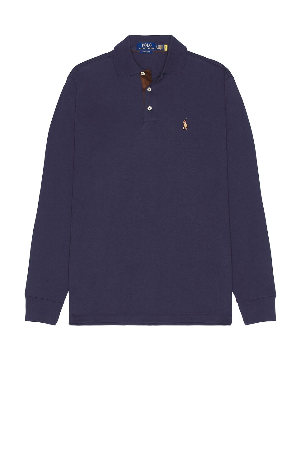 Классическая рубашка-поло с длинным рукавом Polo Ralph Lauren, цвет Refined Navy
Классическая рубашка-поло с длинным рукавом Polo Ralph Lauren, цвет Refined Navy