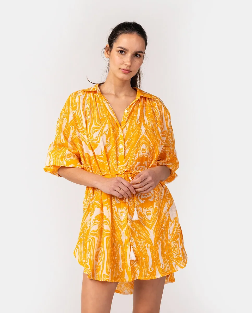 Хлопковый пляжный сарафан Blue Horizon с абстрактным оранжевым принтом Abbacino, оранжевый
Хлопковый пляжный сарафан Blue Horizon с абстрактным оранжевым принтом Abbacino, оранжевый