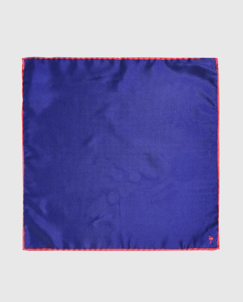 Темно-синий шелковый шарф с красной окантовкой Olimpo, темно-синий
Темно-синий шелковый шарф с красной окантовкой Olimpo, темно-синий