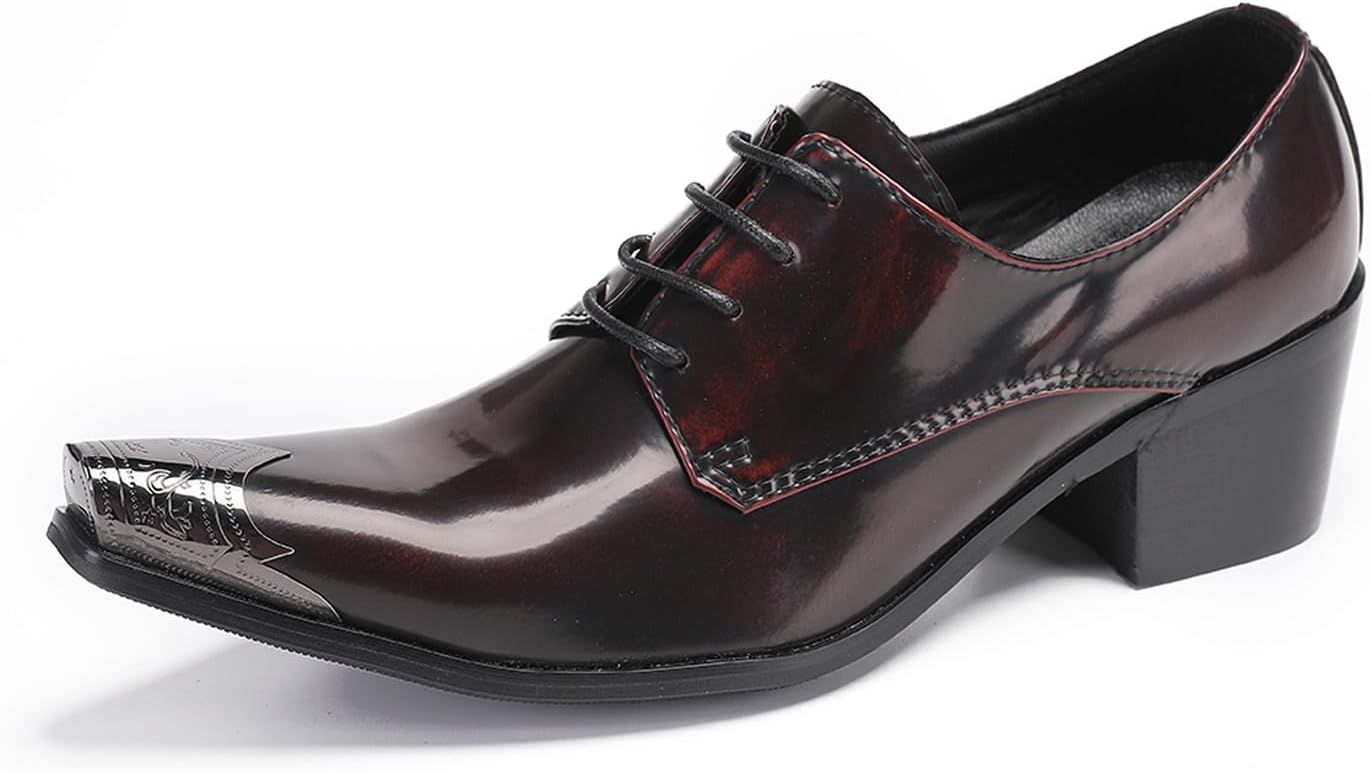 Мужские оксфорды Santimon, повседневные туфли для торжеств и вечерних мероприятий, кожаные с металлическим носком, модель дерби, модные туфли для выпускного, свадьбы, бального вечера с каблуком в западном стиле, красный
Мужские оксфорды Santimon, повседневные туфли для торжеств и вечерних мероприятий, кожаные с металлическим носком, модель дерби, модные туфли для выпускного, свадьбы, бального вечера с каблуком в западном стиле, красный