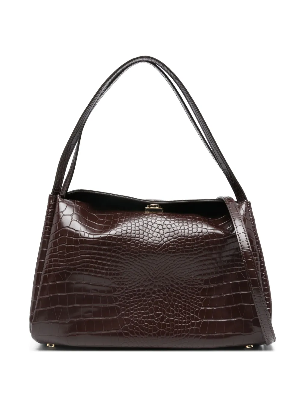 Сумка-тоут с тиснением под кожу крокодила Themoirè, коричневый
Сумка-тоут с тиснением под кожу крокодила Themoirè, коричневый