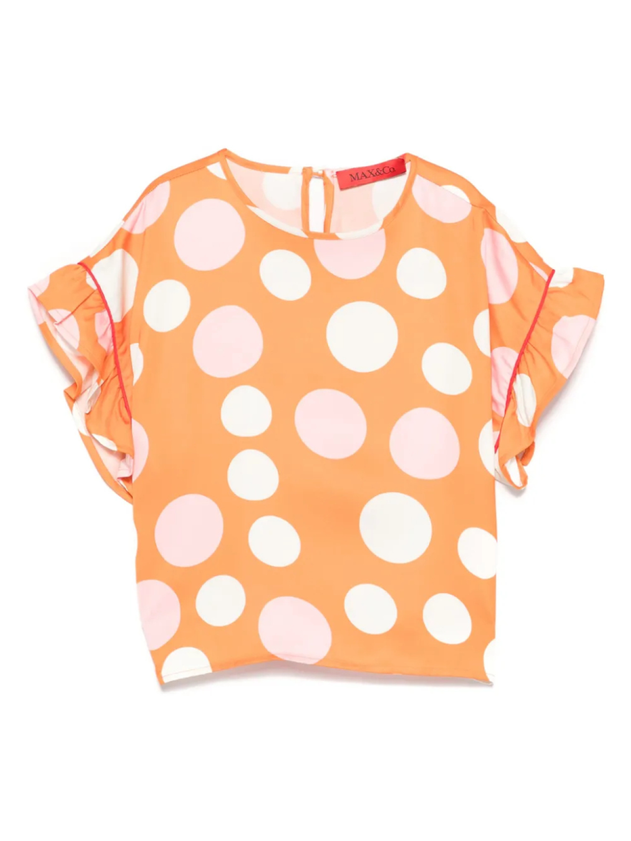 Блузка в горох MAX&Co. Kids, оранжевый
Блузка в горох MAX&Co. Kids, оранжевый