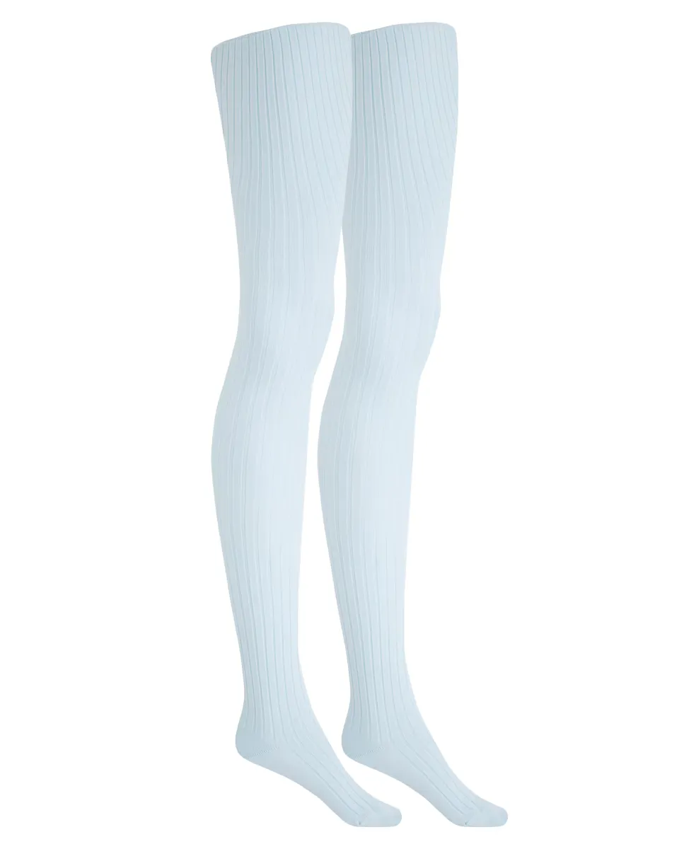 Комплект из 2 хлопковых колготок в рубчик Punto Blanco, светло-голубой
Комплект из 2 хлопковых колготок в рубчик Punto Blanco, светло-голубой