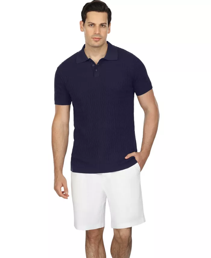 Мужская вязаная поло с коротким рукавом Vustra, синий
Мужская вязаная поло с коротким рукавом Vustra, синий