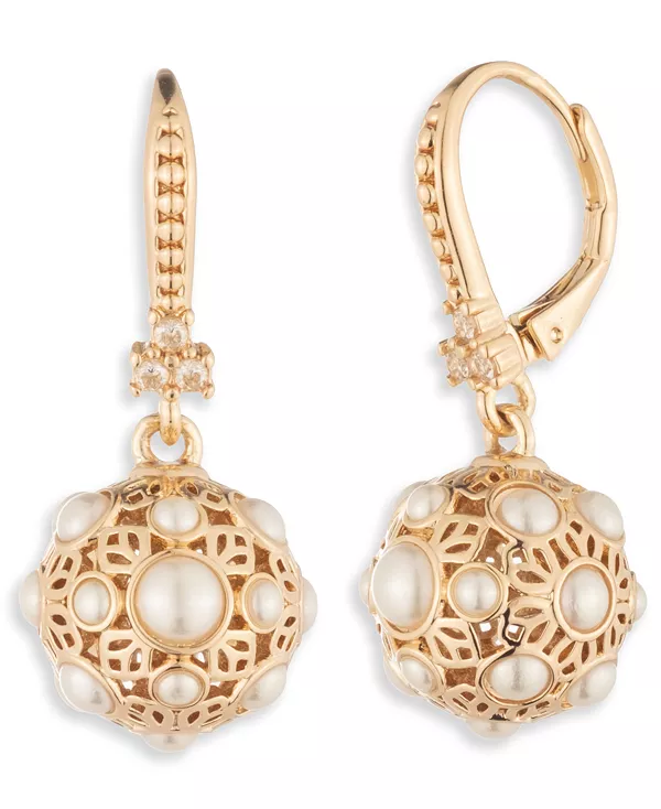 Серьги-Подвески из искусственного жемчуга золотистого оттенка Marchesa, gold
Серьги-Подвески из искусственного жемчуга золотистого оттенка Marchesa, gold