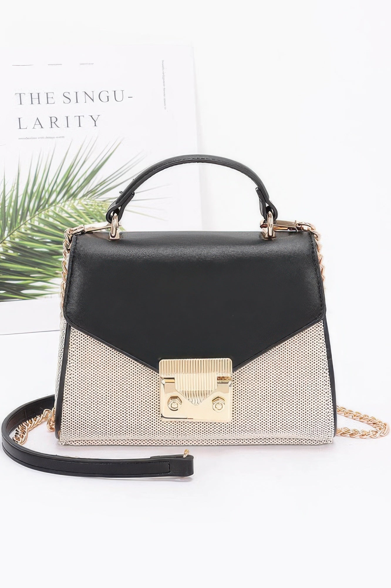 Сумка с клапаном и верхней ручкой из холста FASHNZFAB, черный
Сумка с клапаном и верхней ручкой из холста FASHNZFAB, черный