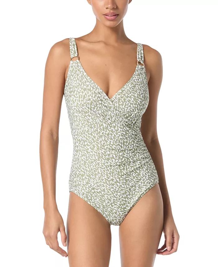 Женский цельнокроеный купальник с V-образным вырезом и принтом Michael Kors, зеленый
Женский цельнокроеный купальник с V-образным вырезом и принтом Michael Kors, зеленый