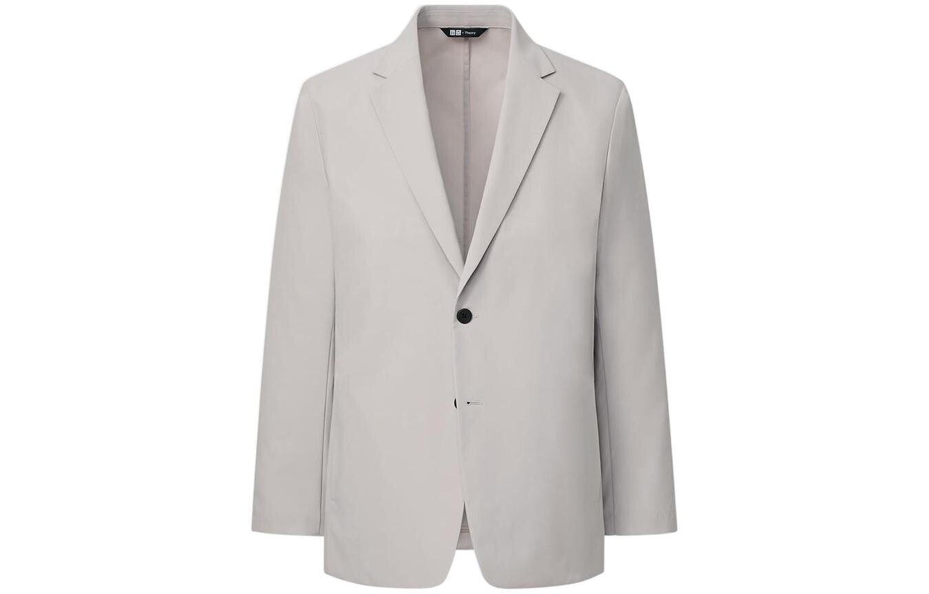 X THEORY Co-branded Series деловой костюм мужской светло-серый Uniqlo, серый 
X THEORY Co-branded Series деловой костюм мужской светло-серый Uniqlo, серый