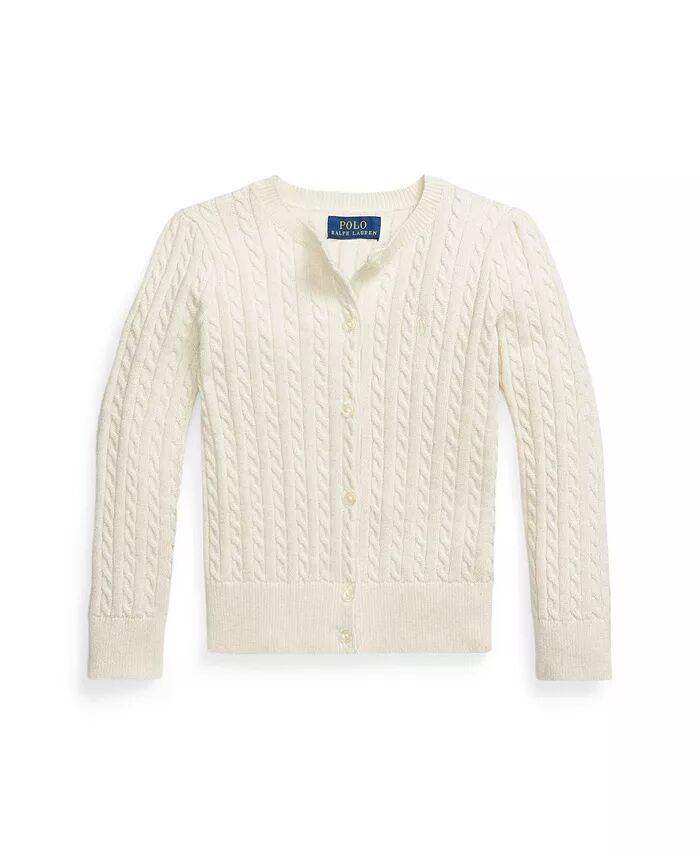Кардиган-свитер из хлопковой смеси с металлическим узором для малышей и маленьких девочек Polo Ralph Lauren, коричневый/бежевый
Кардиган-свитер из хлопковой смеси с металлическим узором для малышей и маленьких девочек Polo Ralph Lauren, коричневый/бежевый