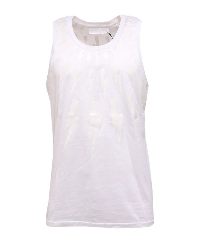 Облегающая длинная футболка без рукавов Neil Barrett, белый
Облегающая длинная футболка без рукавов Neil Barrett, белый