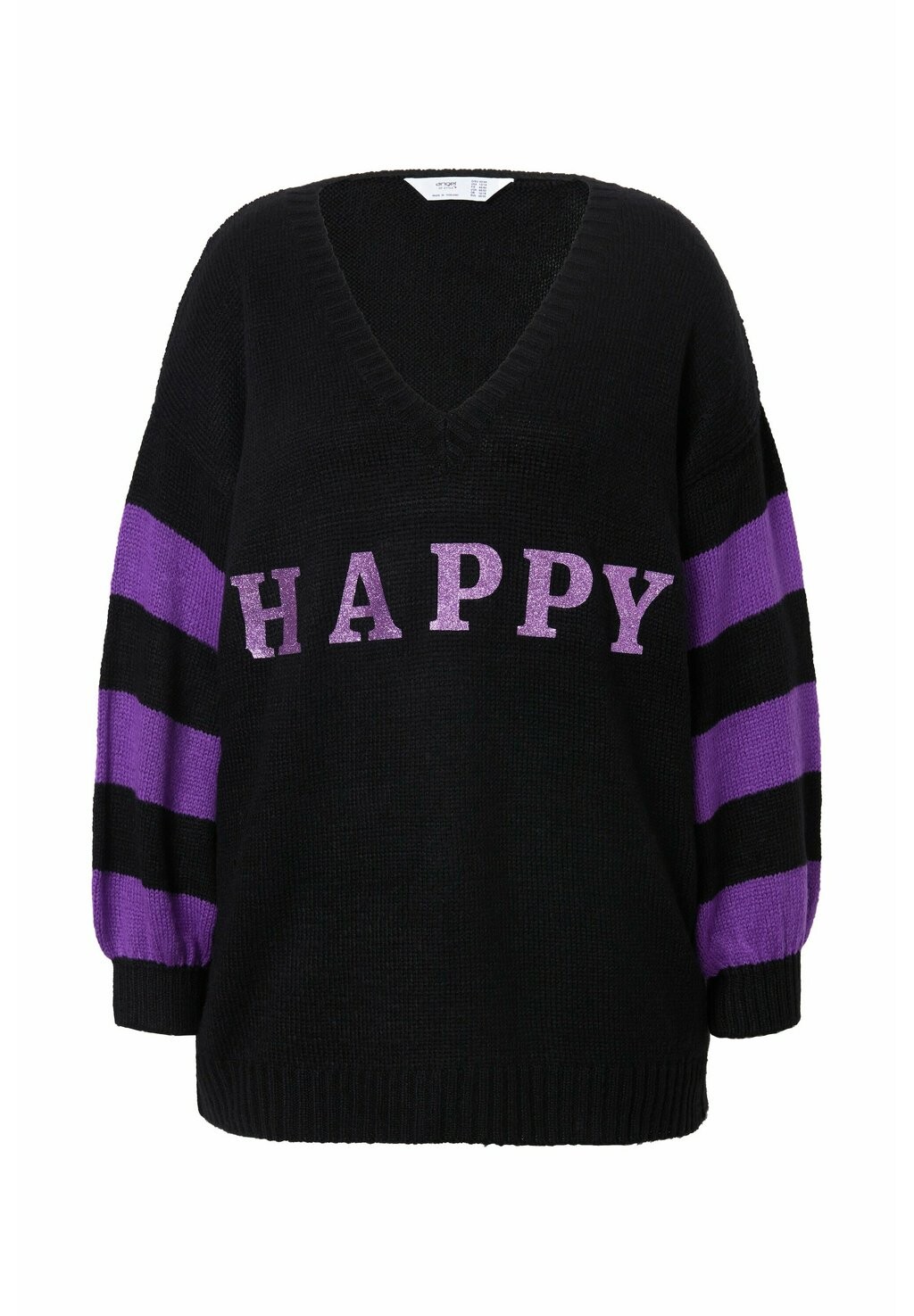 Джемпер HAPPY STRIPED SLEEVES Angel of Style, черный
Джемпер HAPPY STRIPED SLEEVES Angel of Style, черный