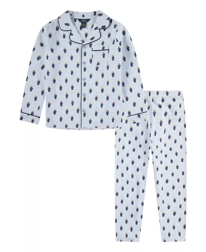 Мальчики 8-20 2-предметный комплект пижамы с длинным рукавом и штанами Polo Bear Polo Ralph Lauren, синий
Мальчики 8-20 2-предметный комплект пижамы с длинным рукавом и штанами Polo Bear Polo Ralph Lauren, синий