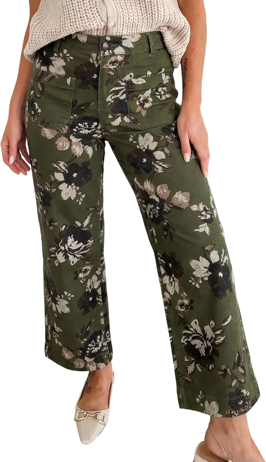 Женские джинсы Green Vintage с цветочным принтом и карманами Opemiby
Женские джинсы Green Vintage с цветочным принтом и карманами Opemiby