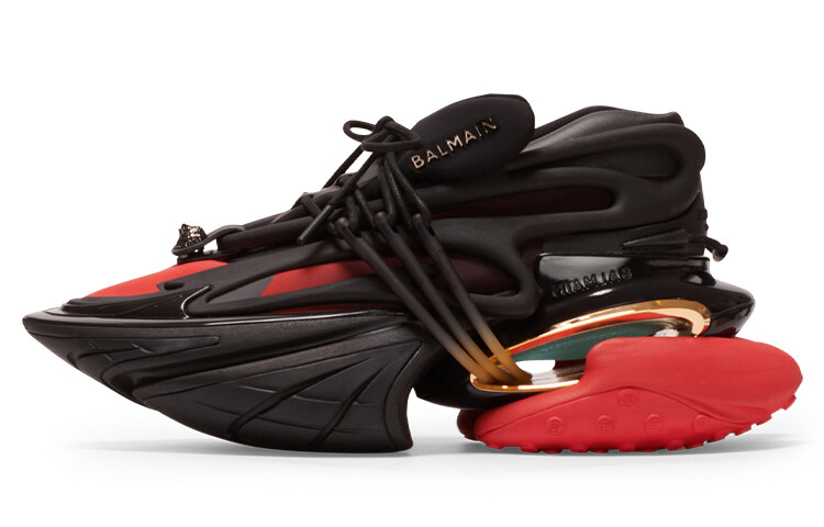 Кроссовки Balmain Unicorn Lifestyle, черный/красный 
Кроссовки Balmain Unicorn Lifestyle, черный/красный