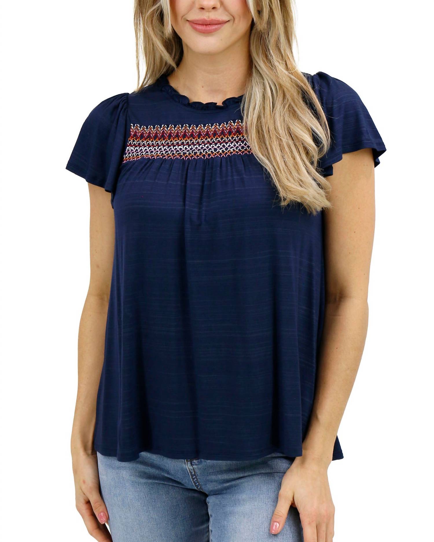 Топ Ellis с вышивкой в цвете navy Grace and Lace
Топ Ellis с вышивкой в цвете navy Grace and Lace