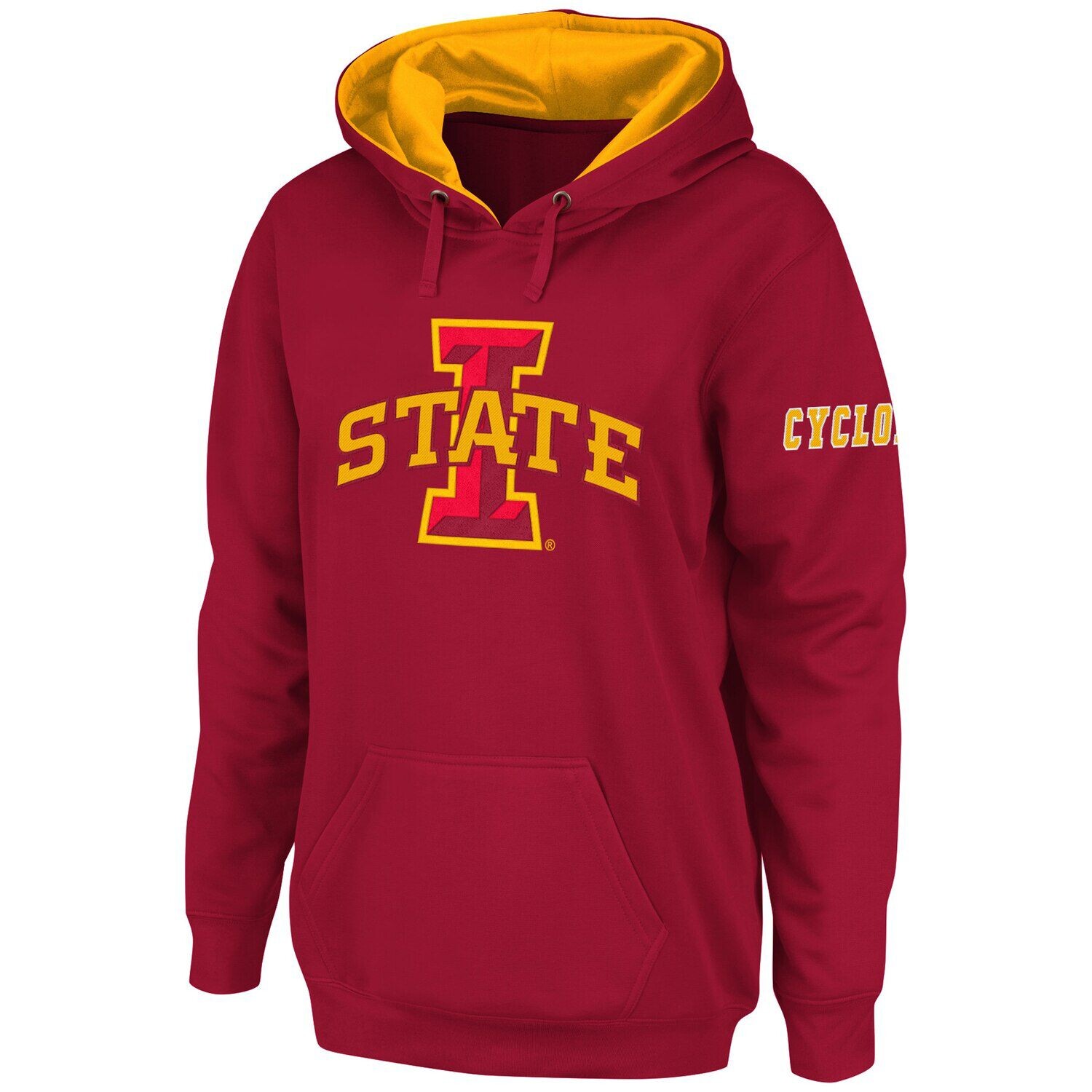 Женский пуловер с капюшоном Stadium Athletic Cardinal Iowa State Cyclones и большим логотипом
Женский пуловер с капюшоном Stadium Athletic Cardinal Iowa State Cyclones и большим логотипом