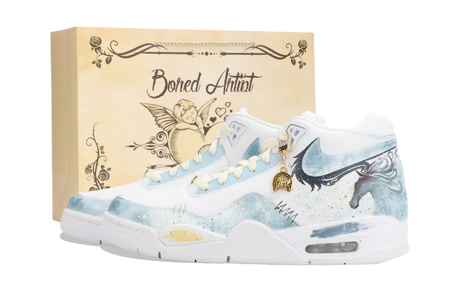 Кроссовки Flight Legacy Jiangjin Moon CNY Horse Year Box, износостойкие, средней высоты, винтажные, баскетбольные, унисекс Nike, белый
Кроссовки Flight Legacy Jiangjin Moon CNY Horse Year Box, износостойкие, средней высоты, винтажные, баскетбольные, унисекс Nike, белый