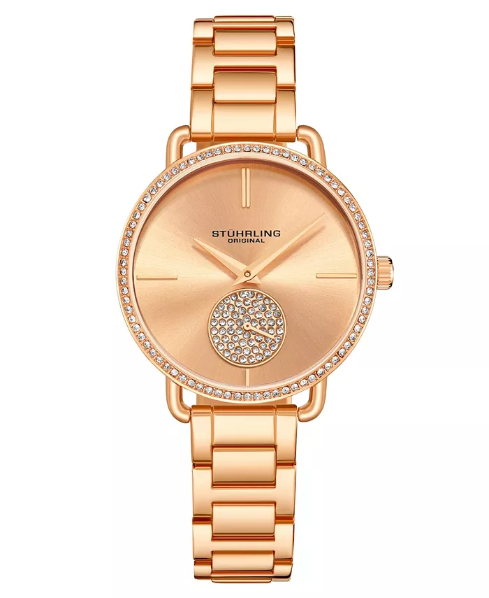 Женские наручные часы из нержавеющей стали с розовым золотым покрытием, 38 мм Stuhrling, розовый
Женские наручные часы из нержавеющей стали с розовым золотым покрытием, 38 мм Stuhrling, розовый