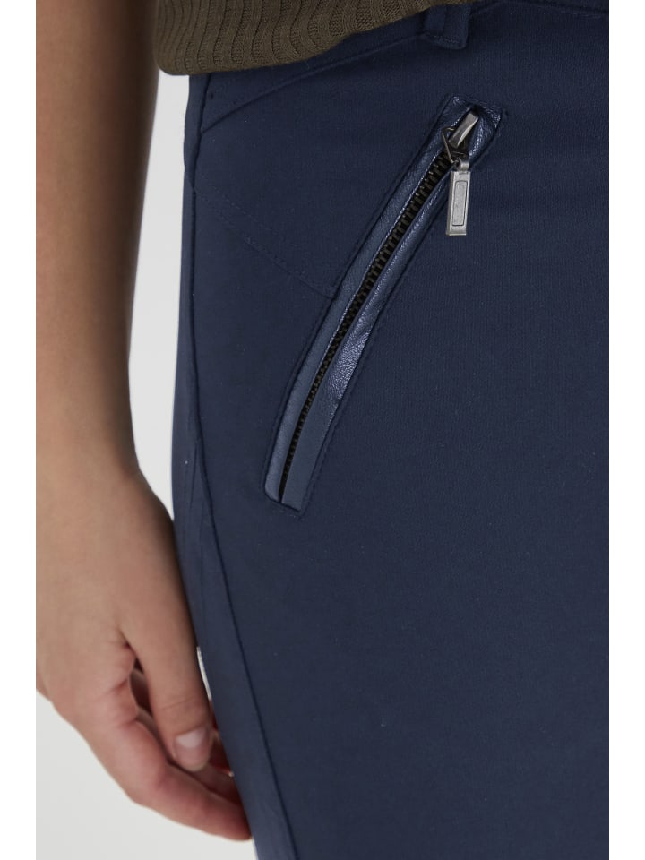 Fransa Узкие брюки FRZIO темно-синего цвета
Fransa Узкие брюки FRZIO темно-синего цвета