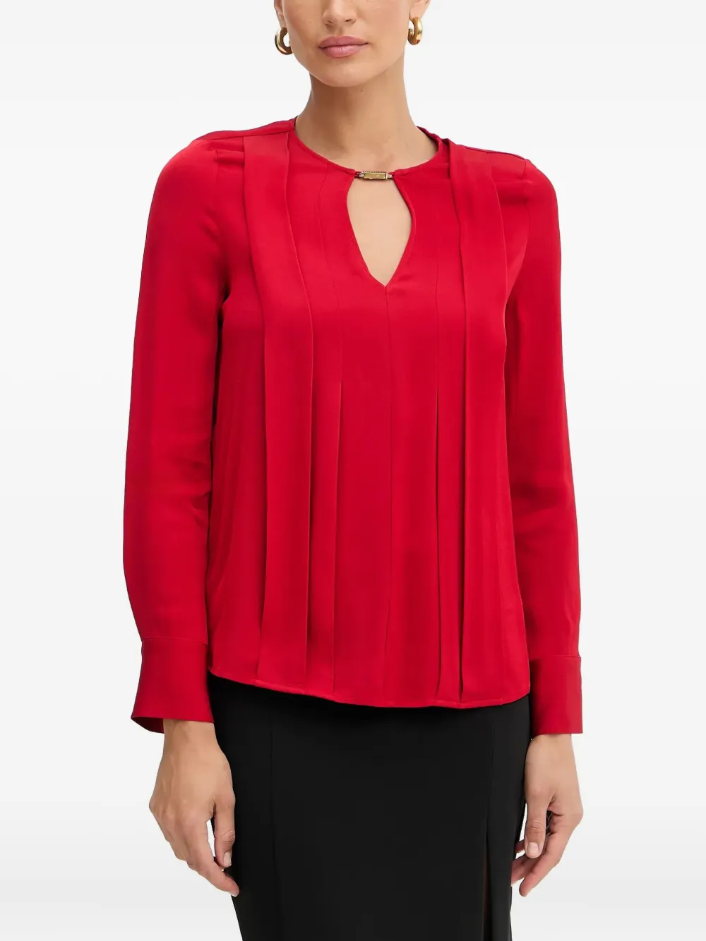 Блузка Pleated Keyhole с вырезами Marciano, красный
Блузка Pleated Keyhole с вырезами Marciano, красный